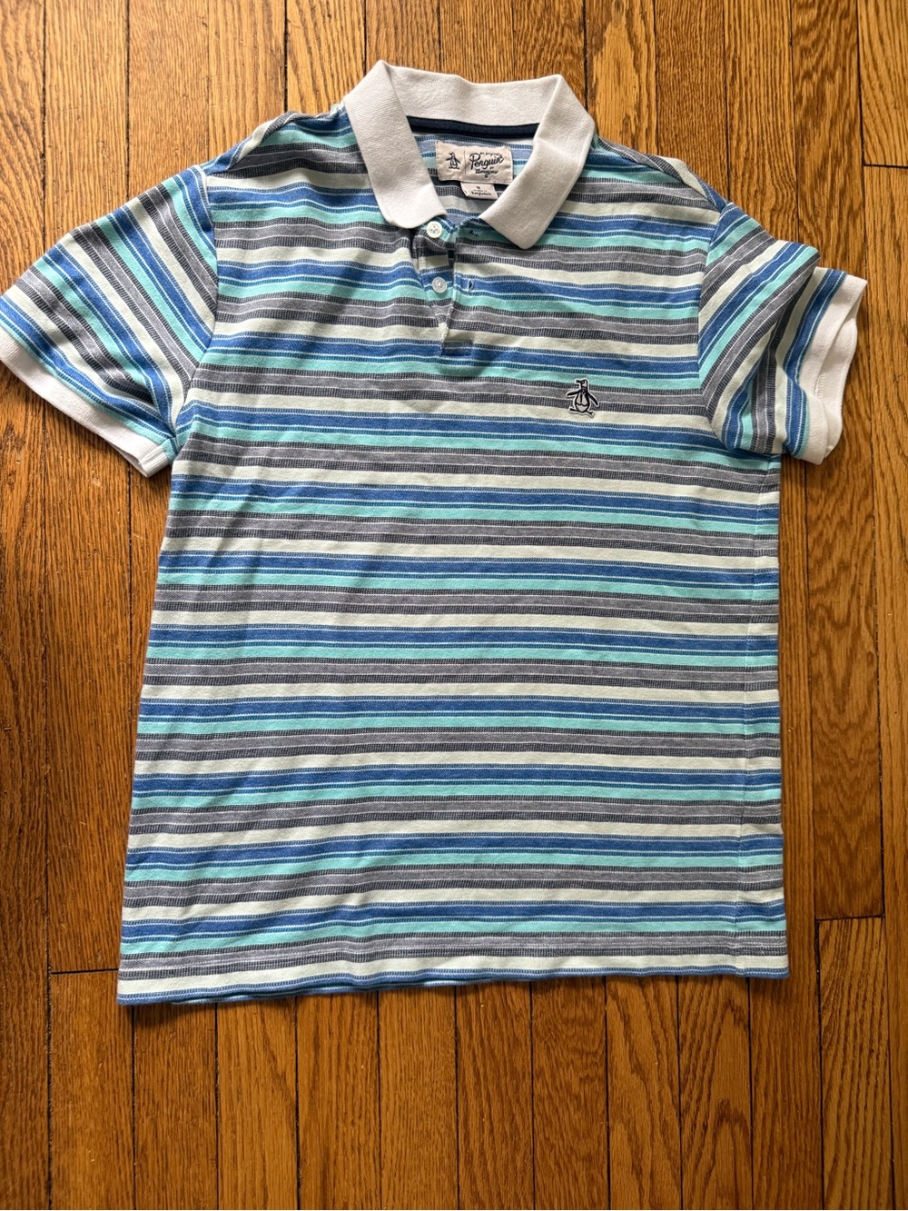 Original Penguin Men's Stripe Polo - Size Medium
